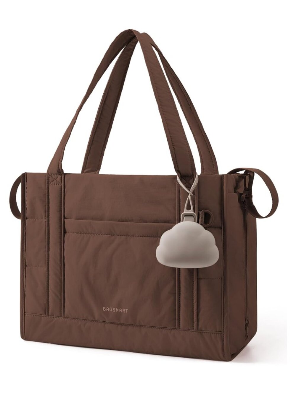 Puffer Diaper Bag Tote Lightweight Travel Work Insulated Pockets